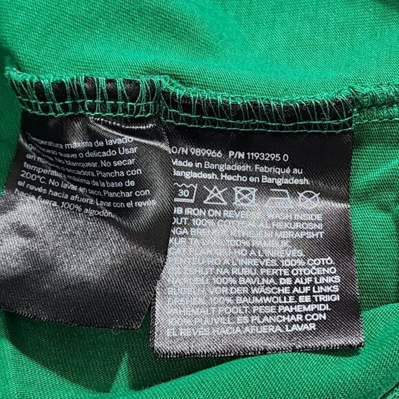 H&M Girls Disney Minnie Mouse & Figaro Christmas Holiday Green T-Shirt Size 8-10 - Picture 7 of 9